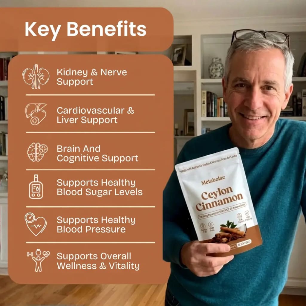 Ceylon Cinnamon 7200mg Equivalent with MCT Oil